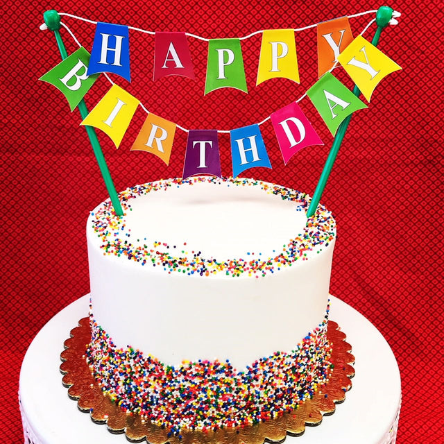 Happy Birthday Banner cake