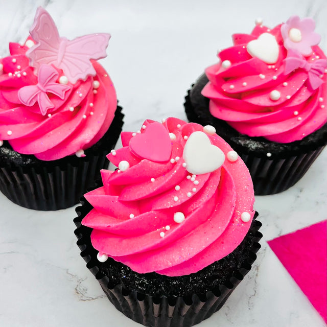 6 Barbie style Cupcakes (pickup only)