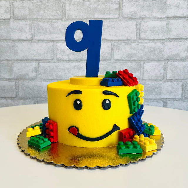 Lego style Building blocks Cake