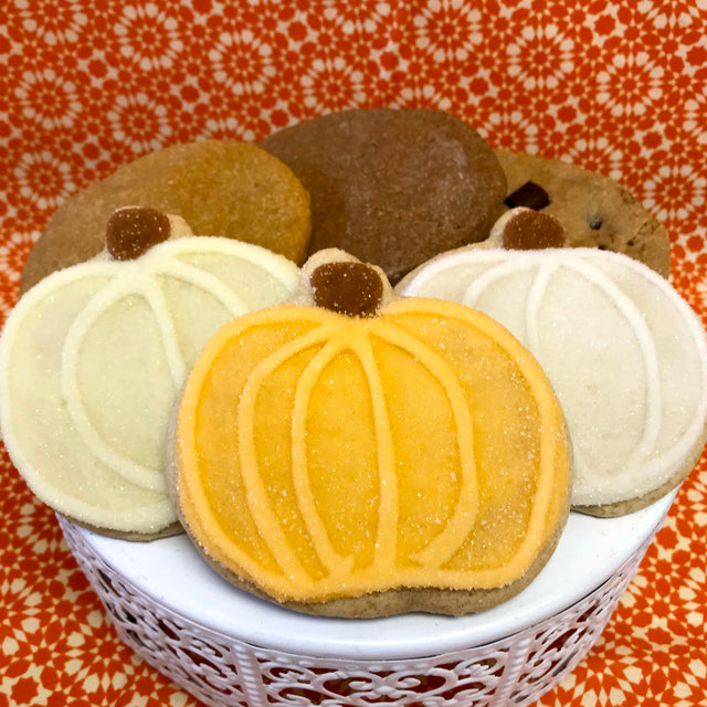 Fall Pumpkin Cookie set (SHIP)