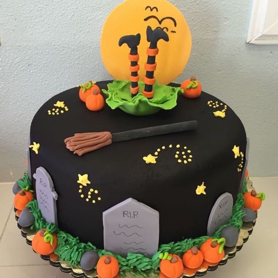 Halloween Witch Legs cake (pickup only)