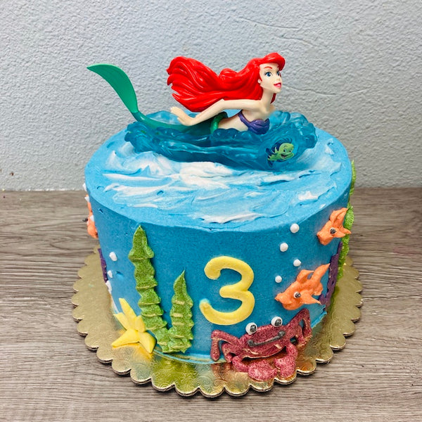 Buy online The Little Mermaid cake birthday for your princess | Home  delivery | The French Cake Company